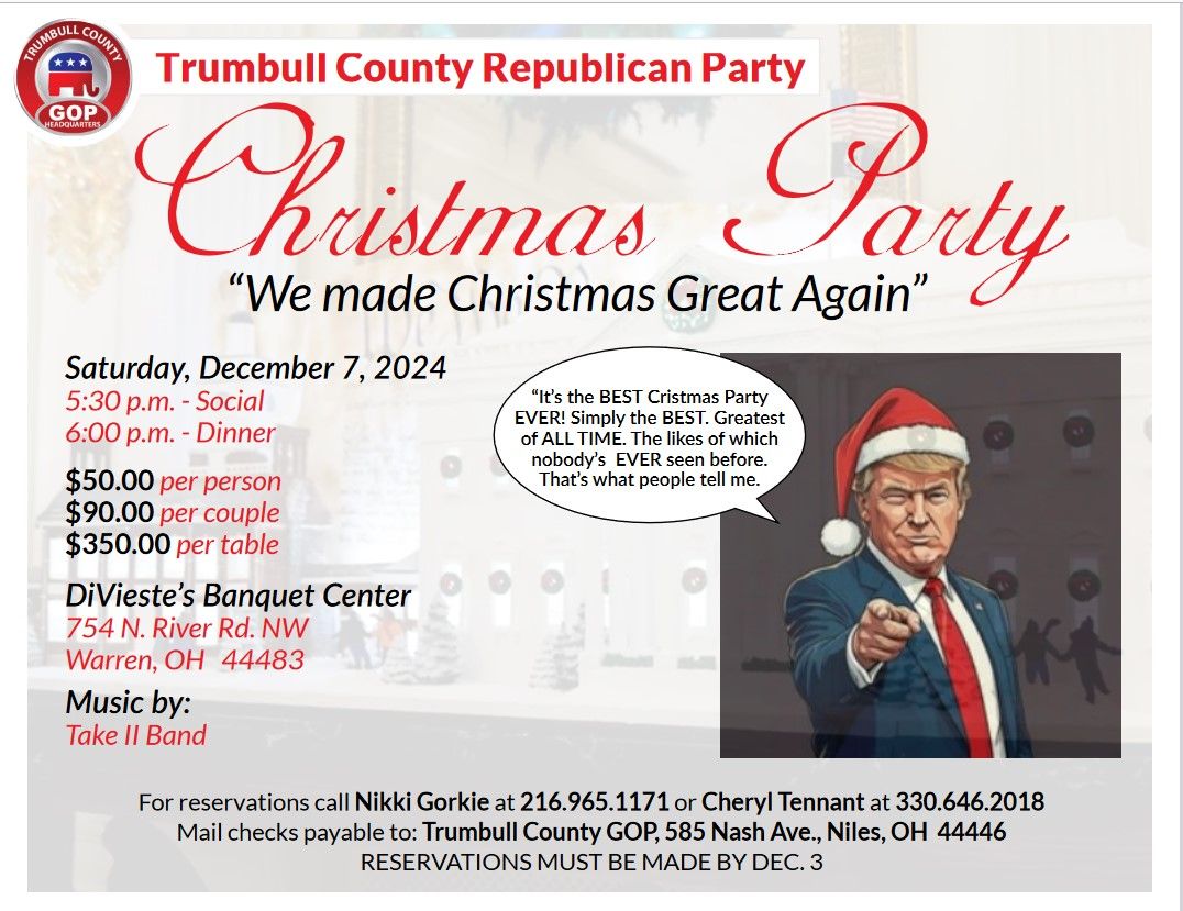 Trumbull County Republican Party GOP Christmas Party