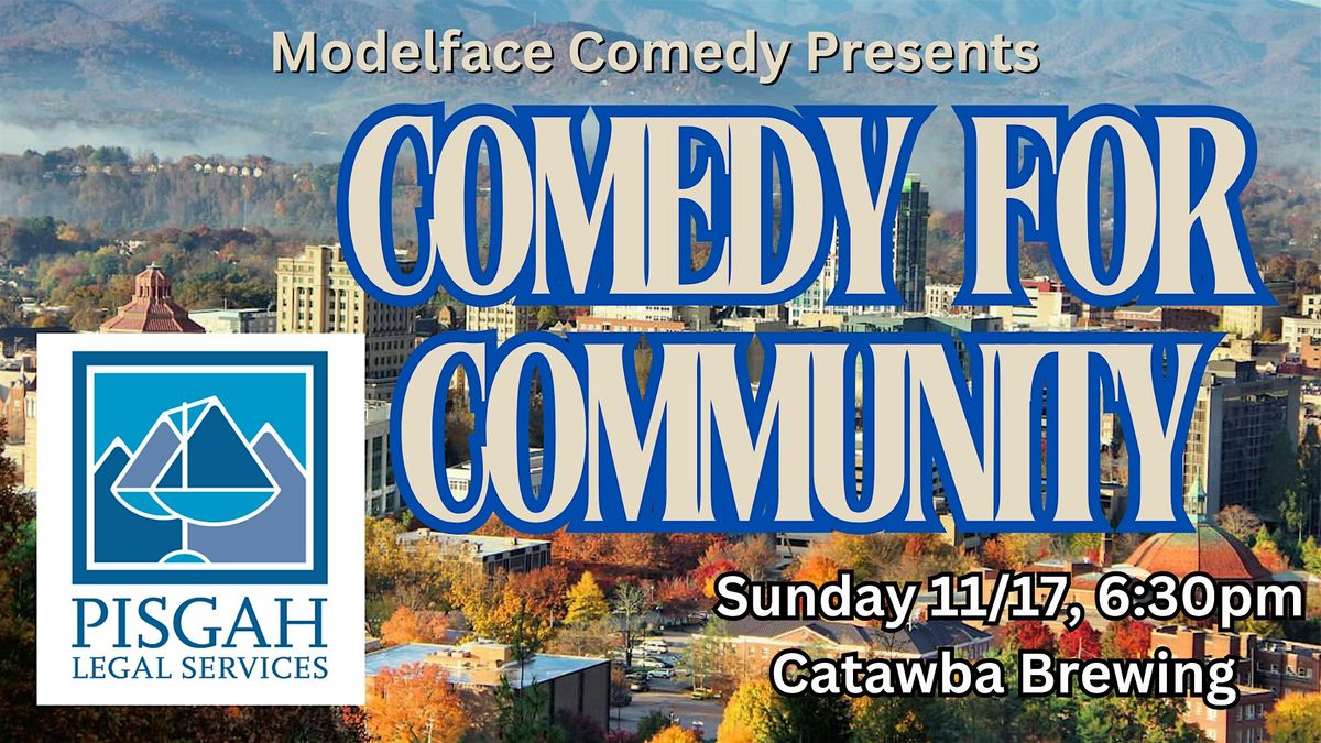 Comedy for Community supporting Pisgah Legal Services