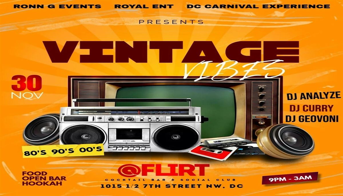 VINTAGE VIBES \u25aaTHROW BACK\u25aa80's, 90's, 2000's -- THANKSGIVING WKND