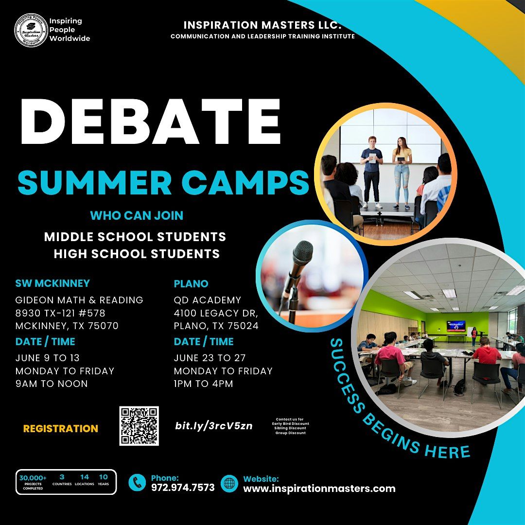 Debate Summer Camps in Plano