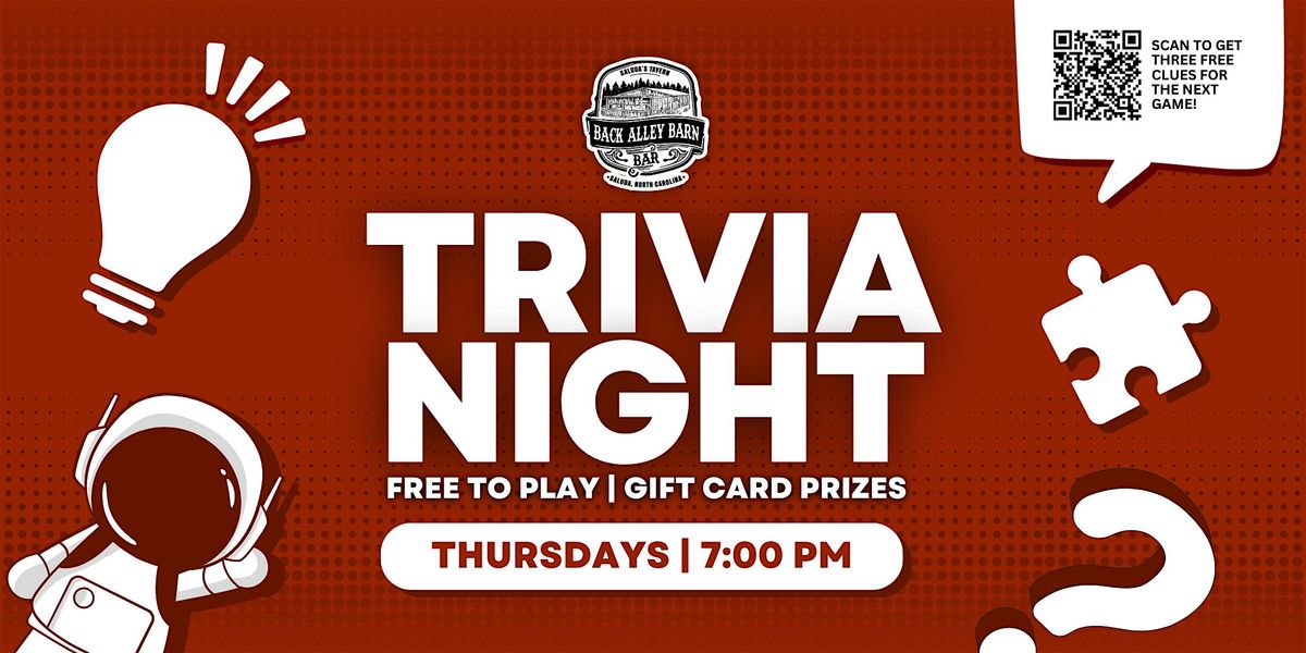 Trivia Night at Back Alley Barn