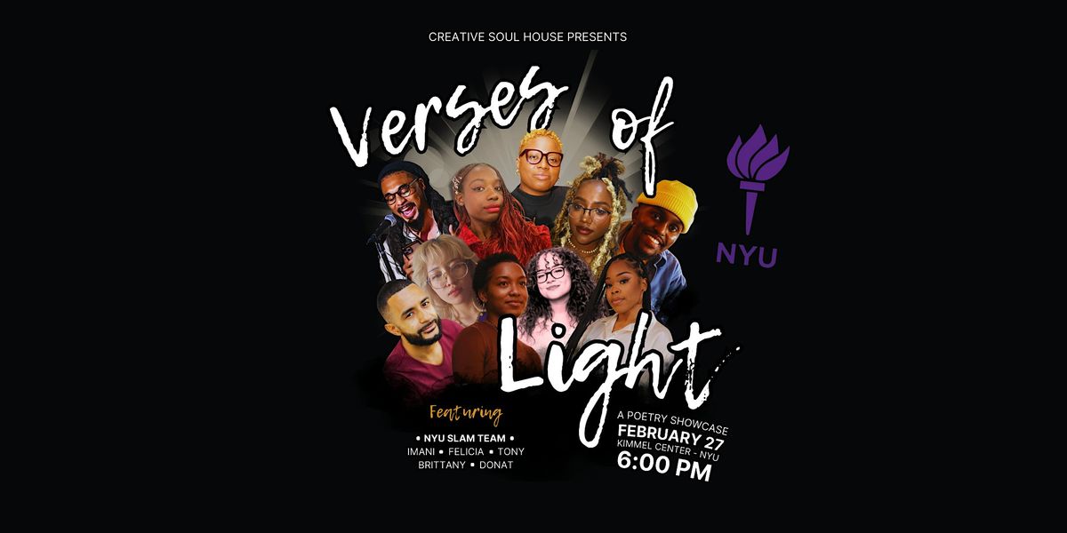 Verses of Light: Poetry Showcase + Talk Back