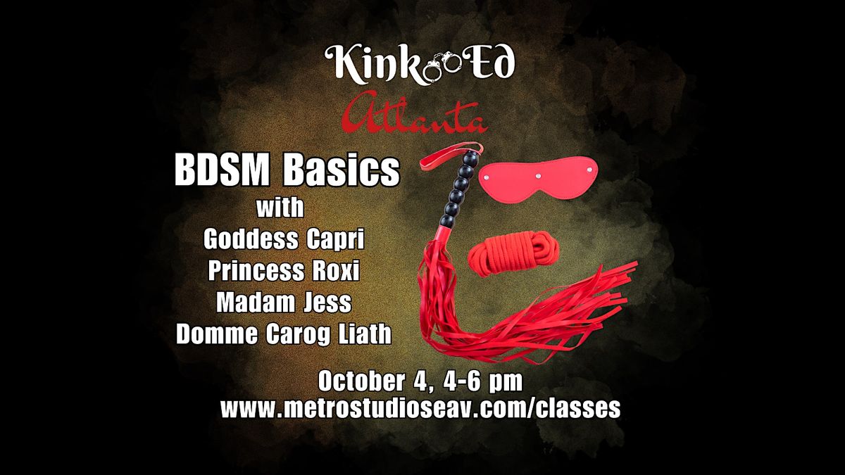 BDSM Basics- A Beginner's 101
