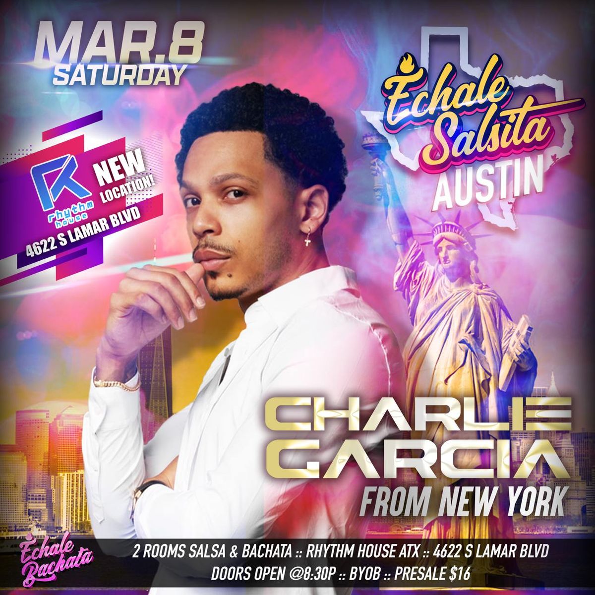 Echale Salsita Austin ft. Charlie Garcia (NYC)!