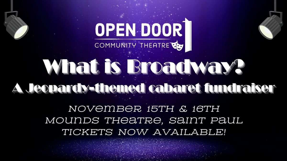 What is Broadway? A Jeopardy-themed cabaret fundraiser