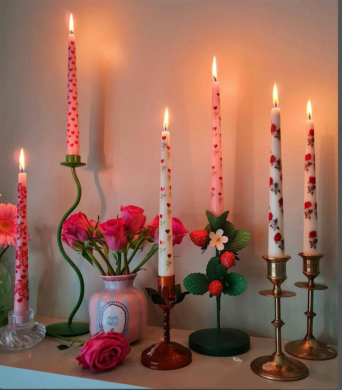 Valentine\u2019s Candle Painting - Le Petit Caf\u00e9