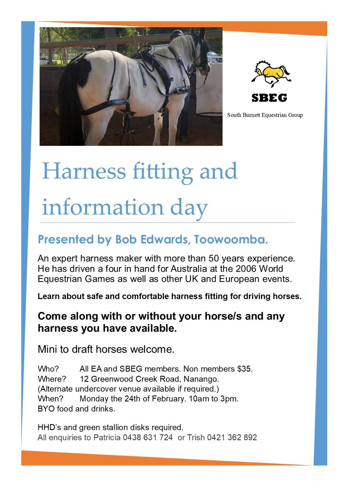 SBEG Harness Fitting and Information Day