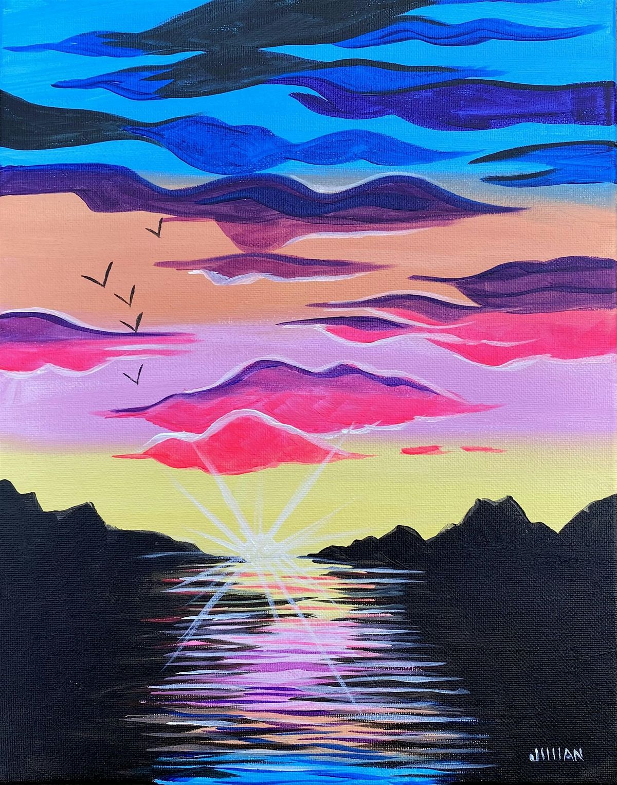 Peaceful Sunset Paint Party