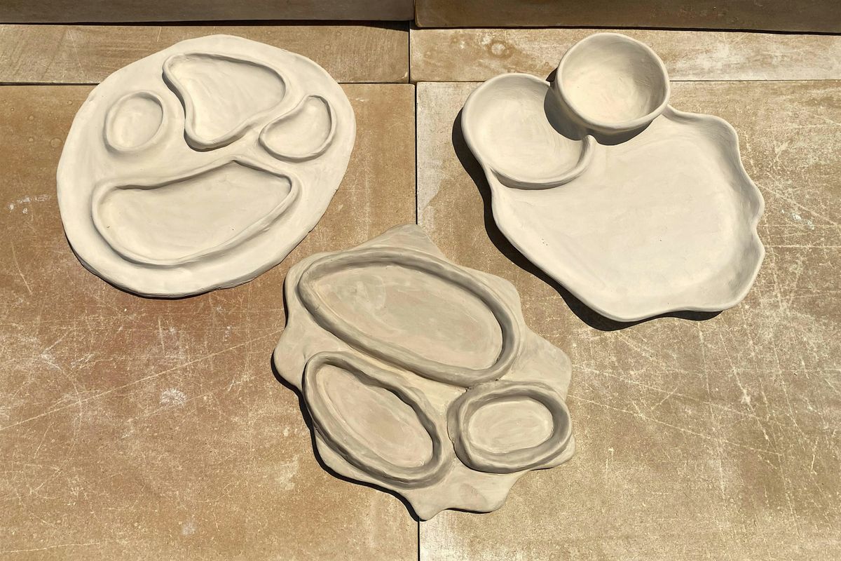 Handmade Ceramic Snack Tray - Intro to Pottery Class