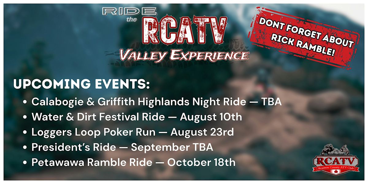 Renfrew County ATV - Upcoming Events