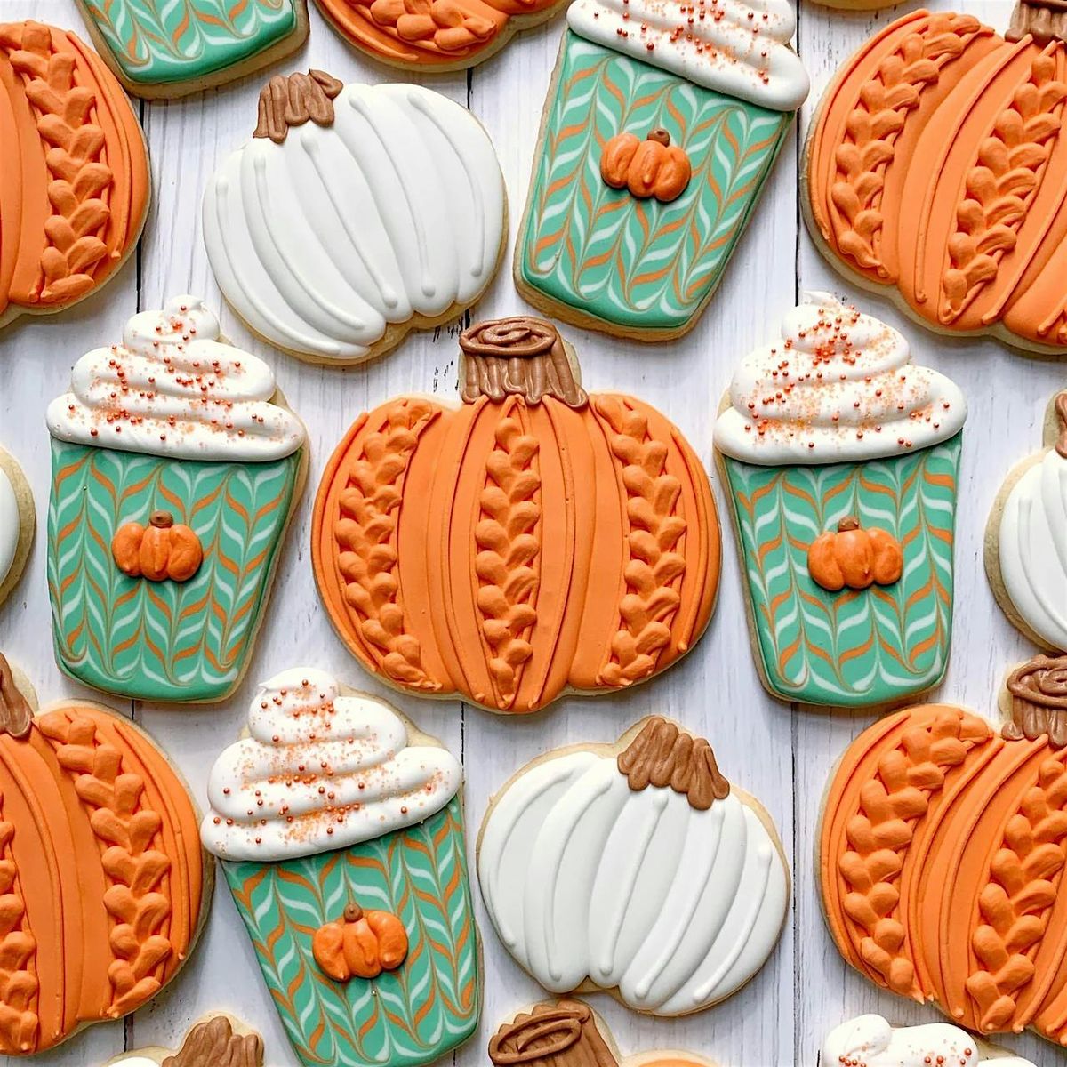Pumpkin Spice Latte Cookie Decorating Class with Mandy Metts