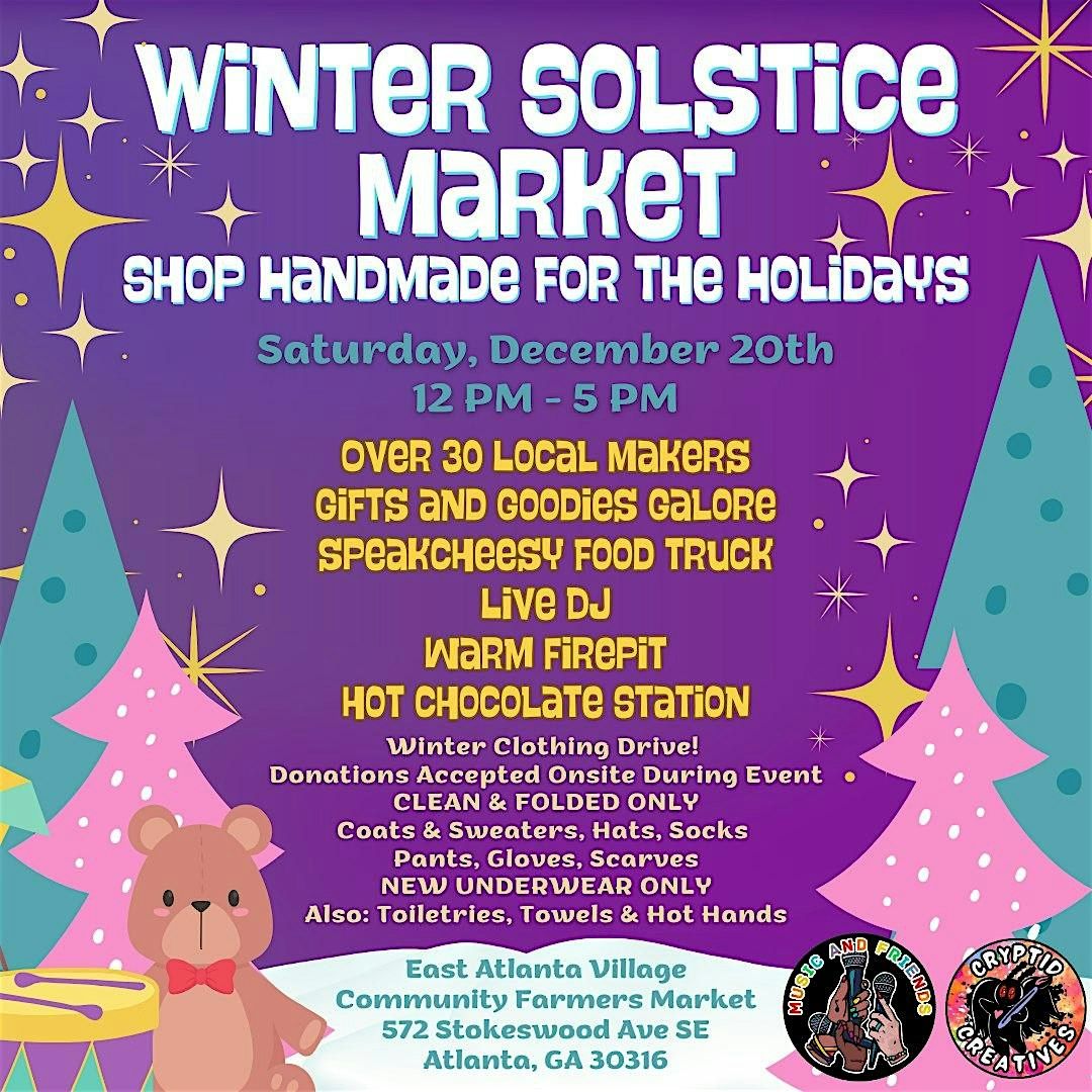 Winter Solstice Market: Holiday Gifts and Handmade Creations!