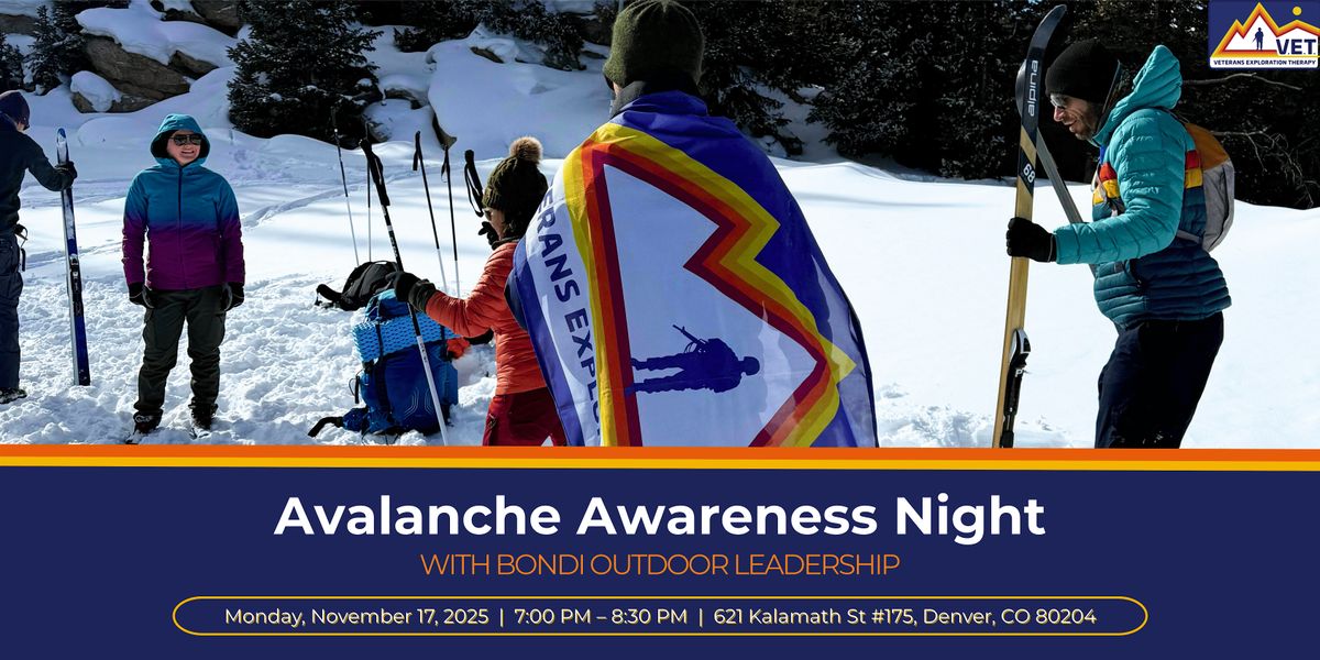 VET \u2013 Avalanche Awareness Night with Bondi Outdoor Leadership