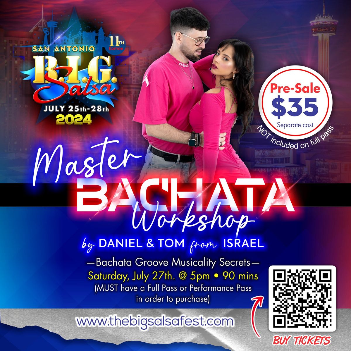 Daniel & Tom 90min Bachata MASTER WORKSHOP