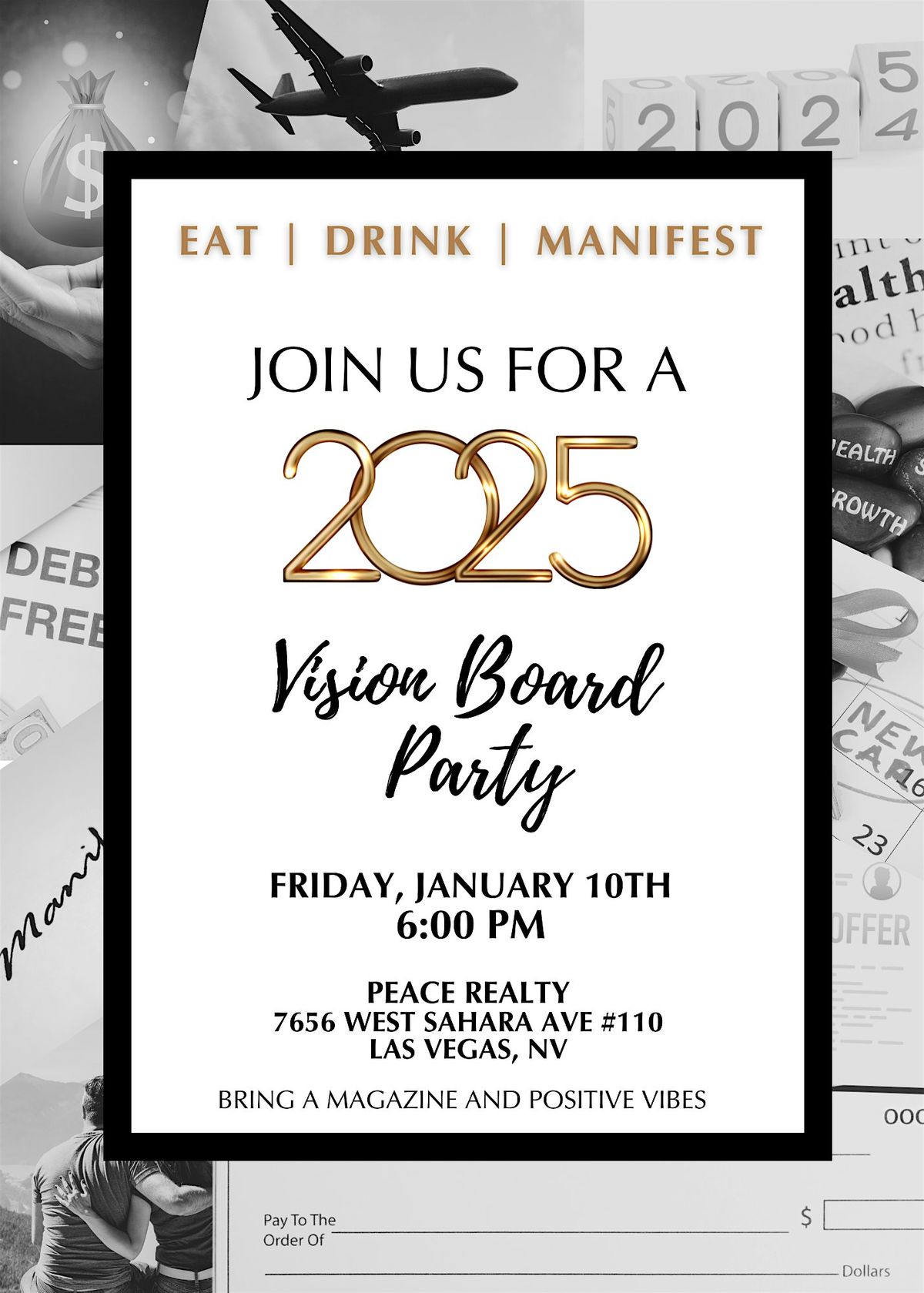 Vision Board Party: Eat | Drink | Manifest