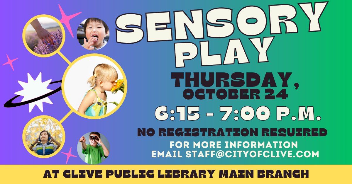 Sensory Play at Clive Public Library