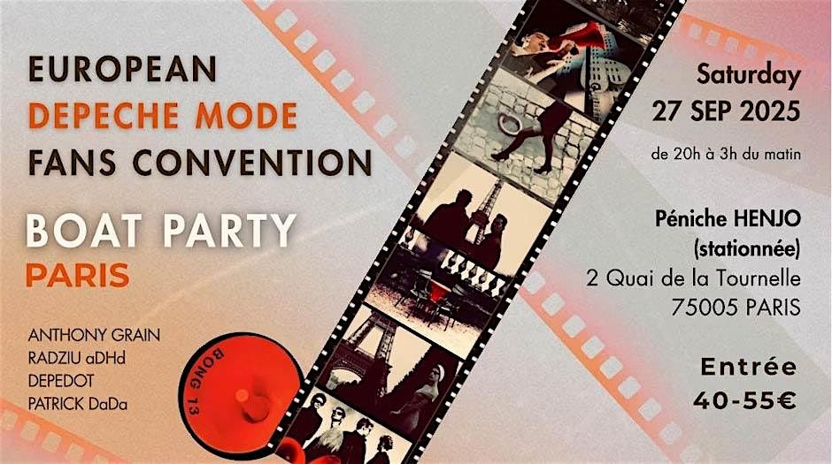 EUROPEAN DEPECHE MODE FANS CONVENTION BOAT PARTY PARIS