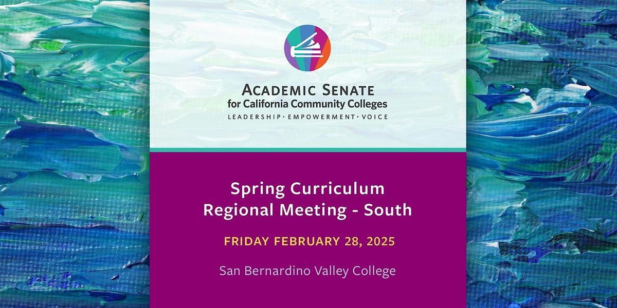 Spring Curriculum Regional Meetings - South