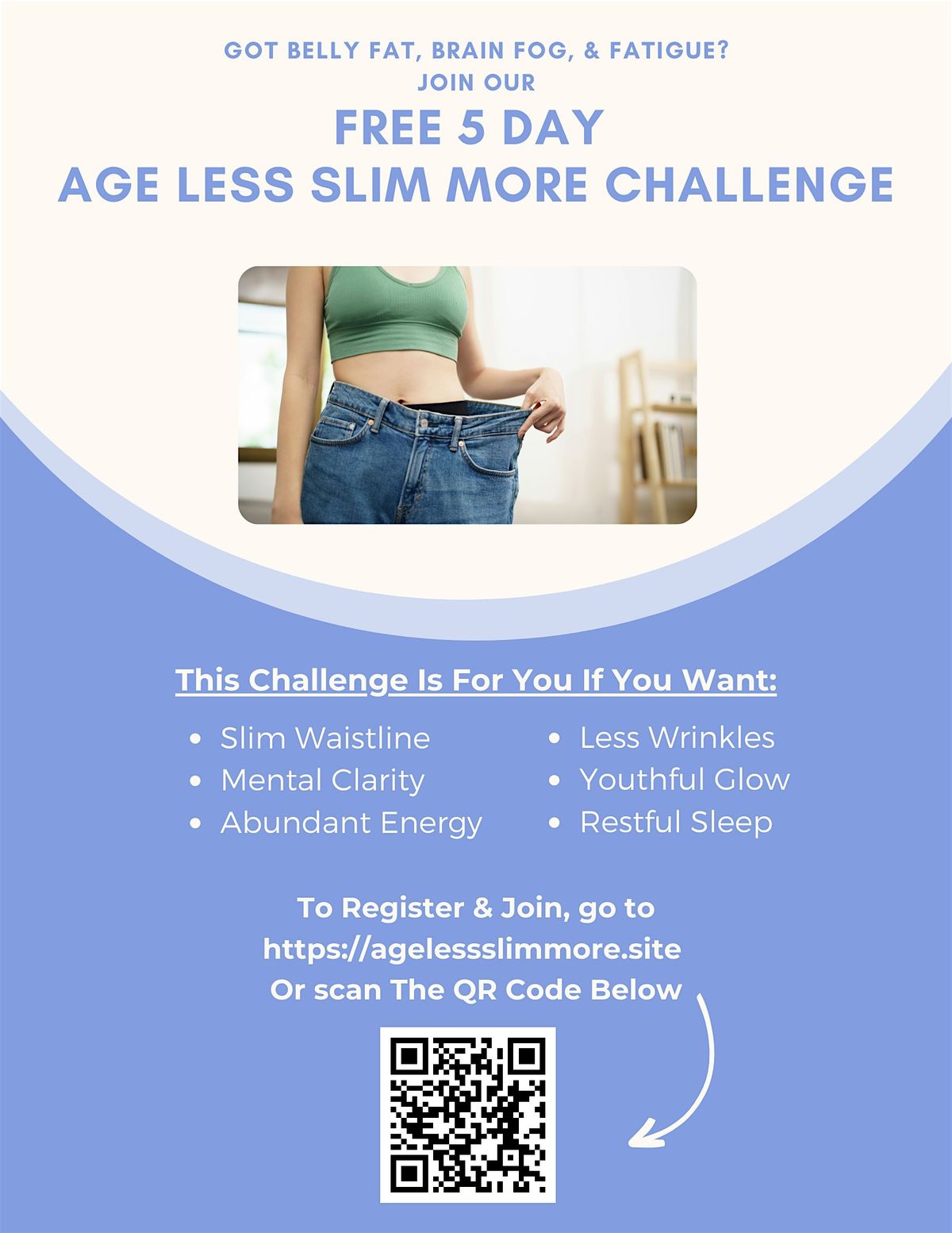 FREE 5 DAY AGE LESS SLIM MORE CHALLENGE