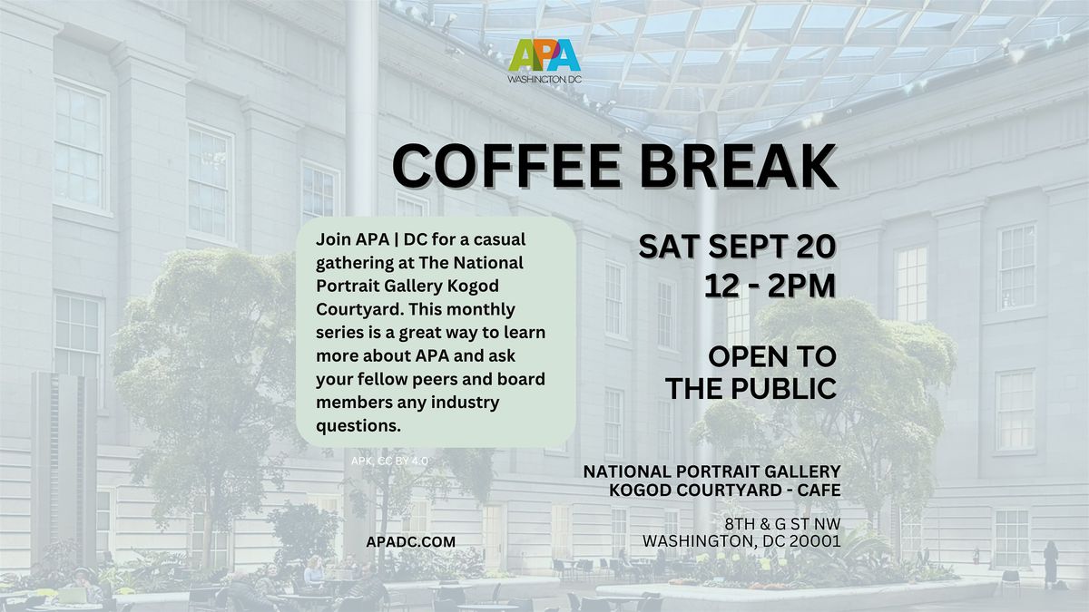 APA | DC Coffee Break - September 2025