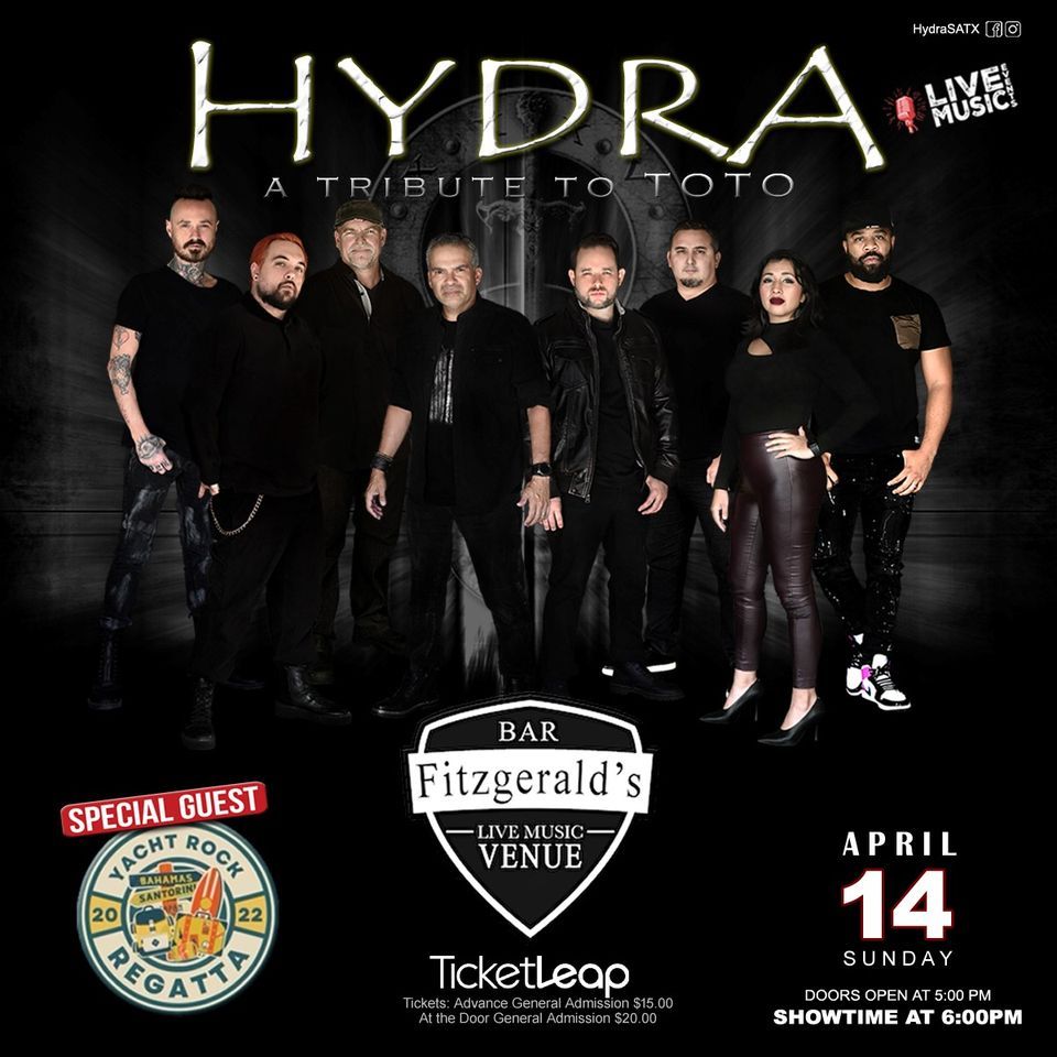 HYDRA-A Tribute to TOTO with special guests Regatta-Yacht Rock