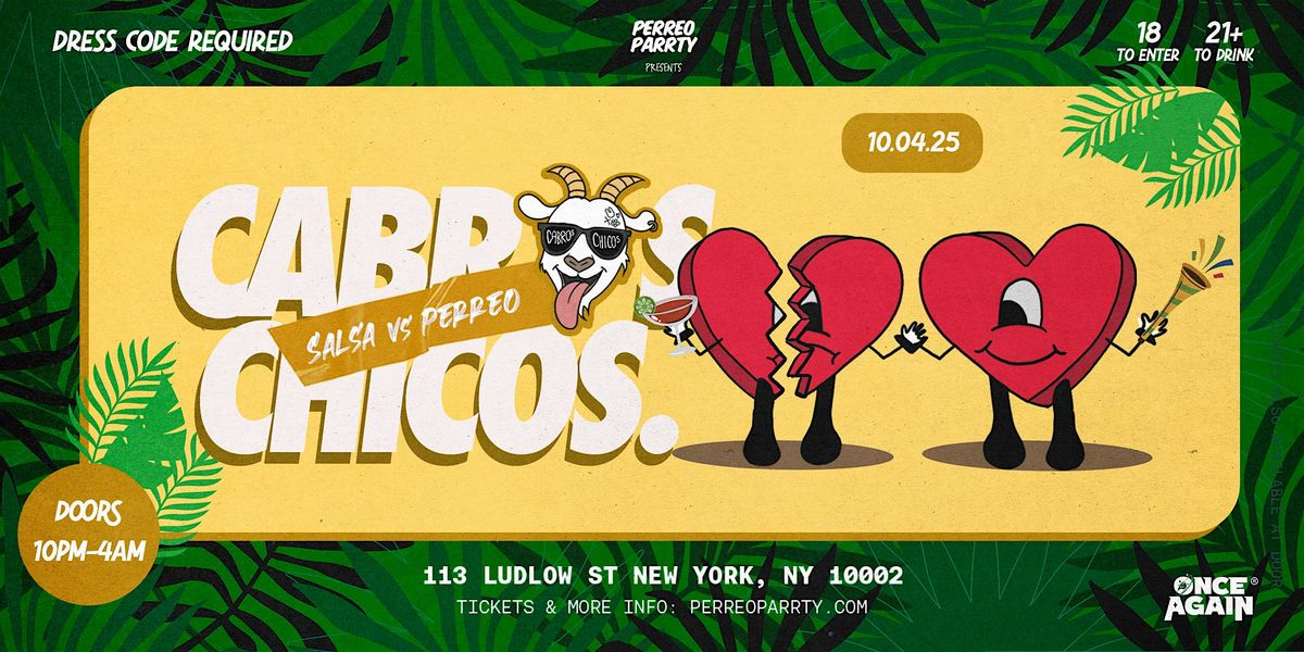 Cabros Chicos - Salsa v Perreo | Dance Party in NY (18+)