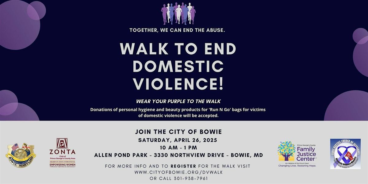 Walk To End Domestic Violence- City of Bowie