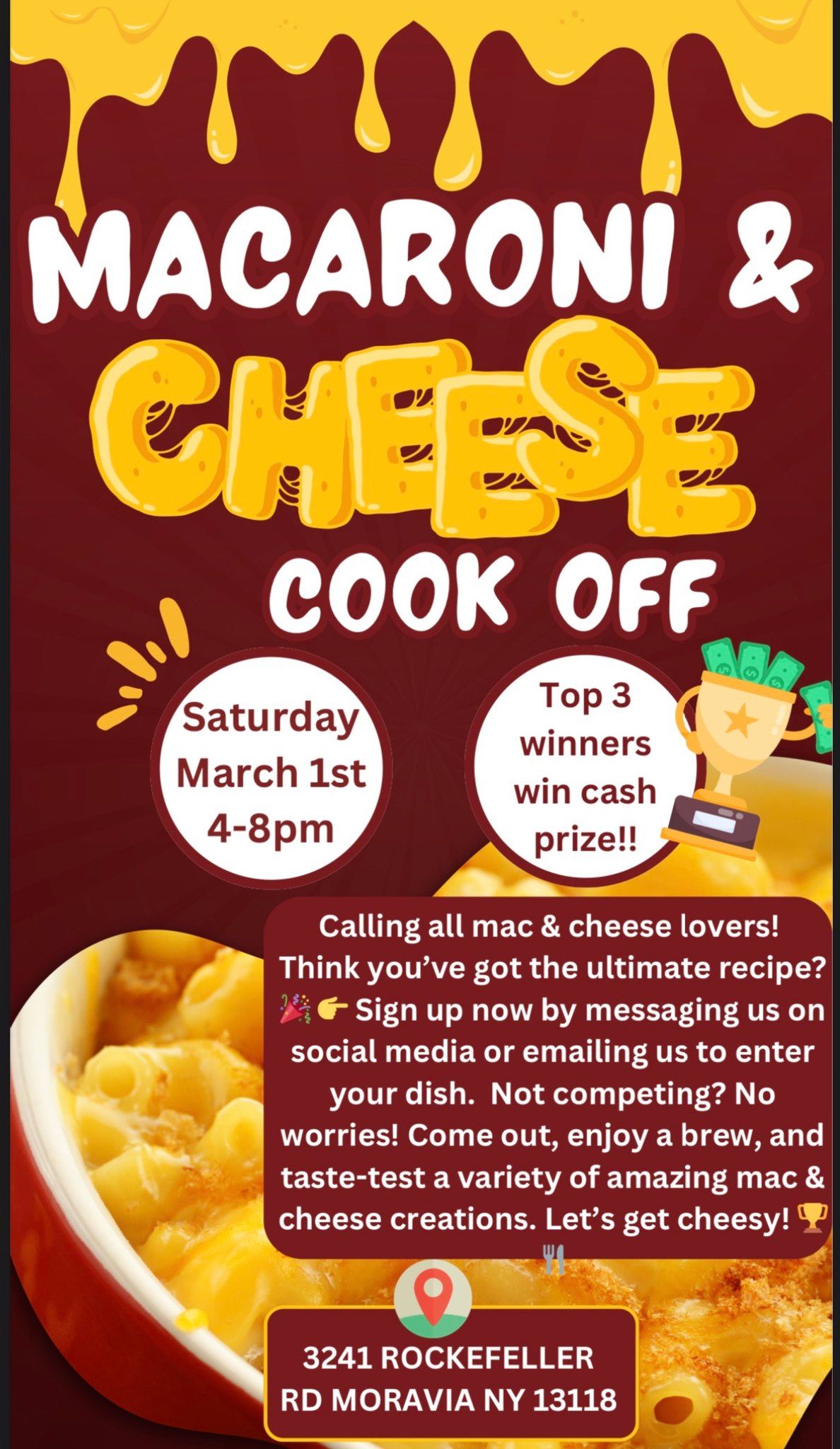 Macaroni & Cheese Cook Off! 