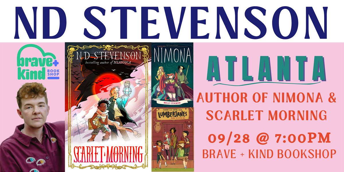 AUTHOR EVENT| Nimona's ND STEVENSON shares new book: SCARLET MORNING