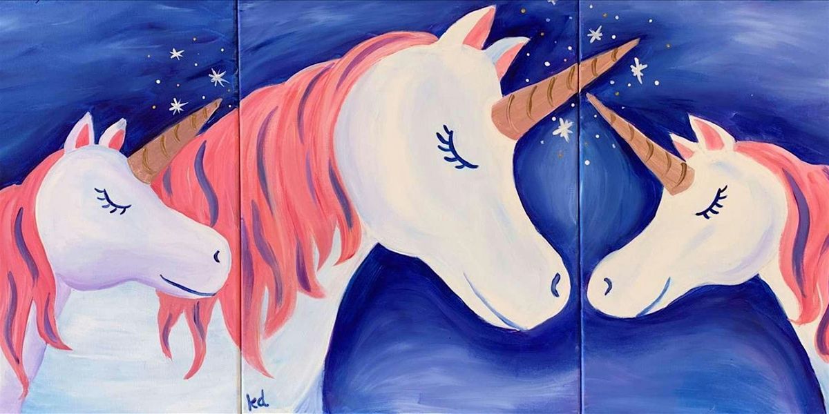 Family of Unicorns - Paint and Sip by Classpop!\u2122