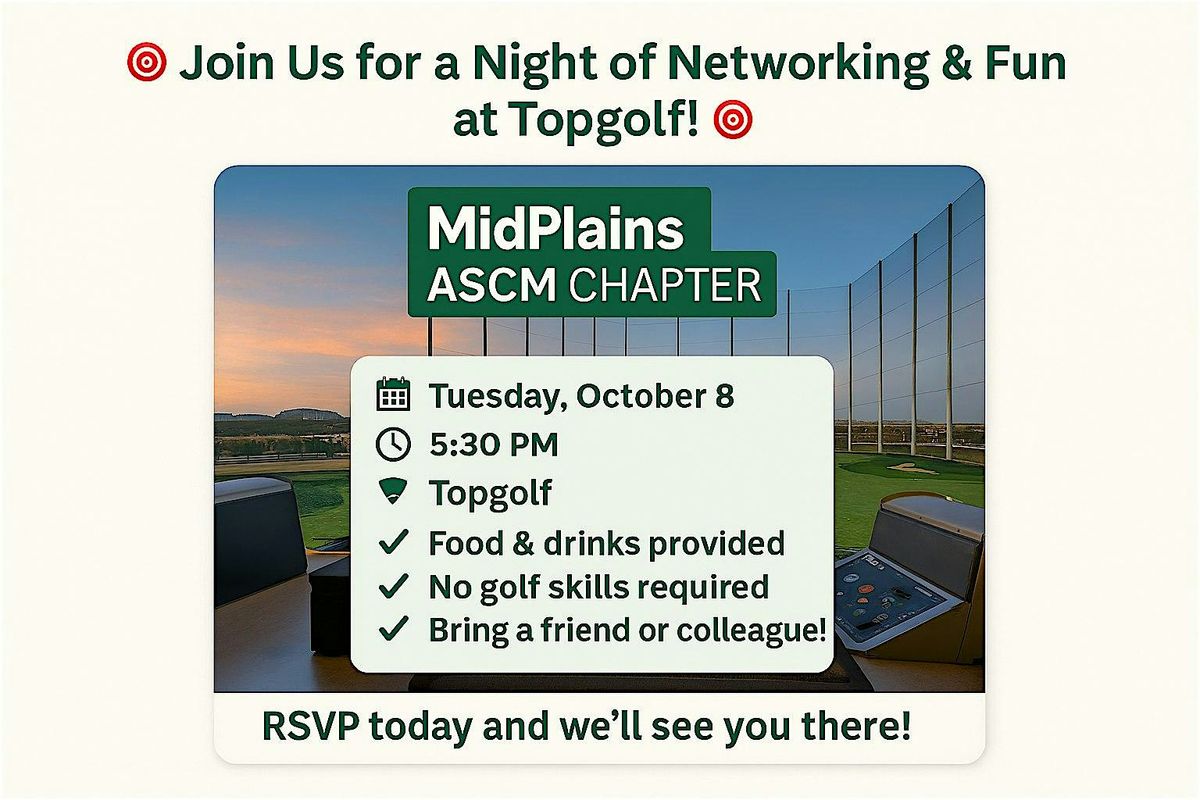 Topgolf MidPlains ASCM Chapter Fall Kick-off