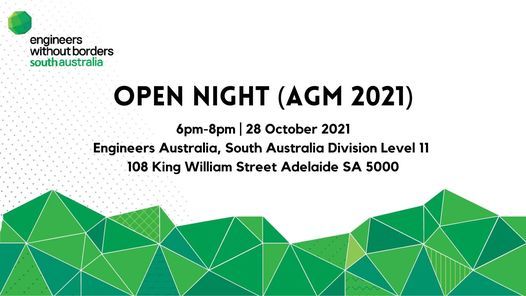 EWB SA Chapter Open Night (AGM 2021)