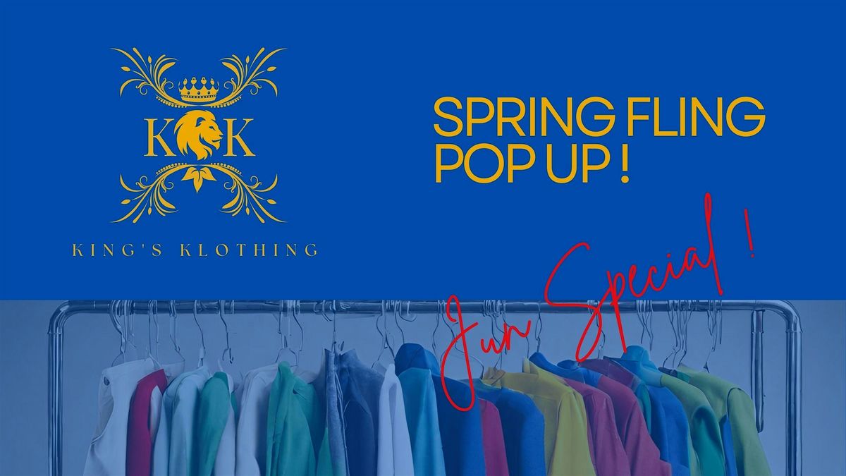 SPRING FLING POP UP!