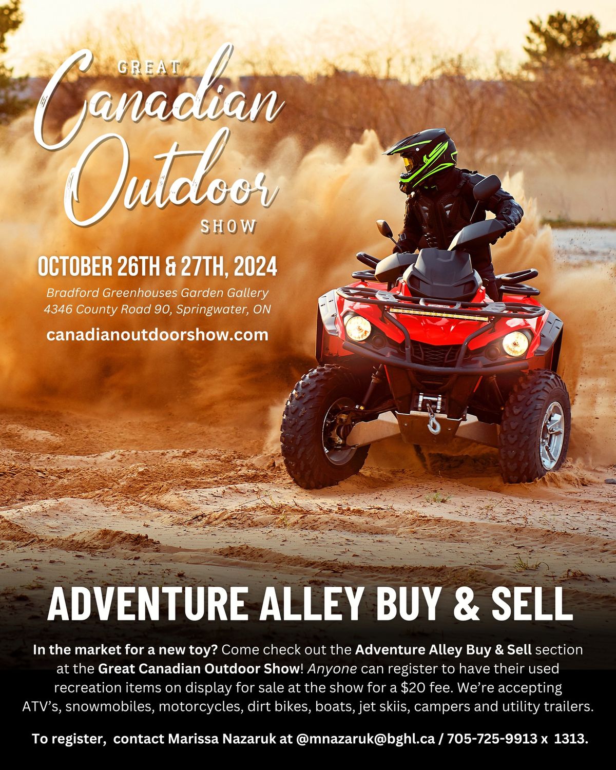 Adventure Ally Buy and Sell @ The Great Canadian Outdoor Show 