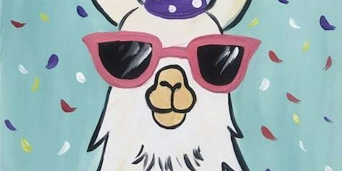 Party Llama - Paint and Sip by Classpop!\u2122