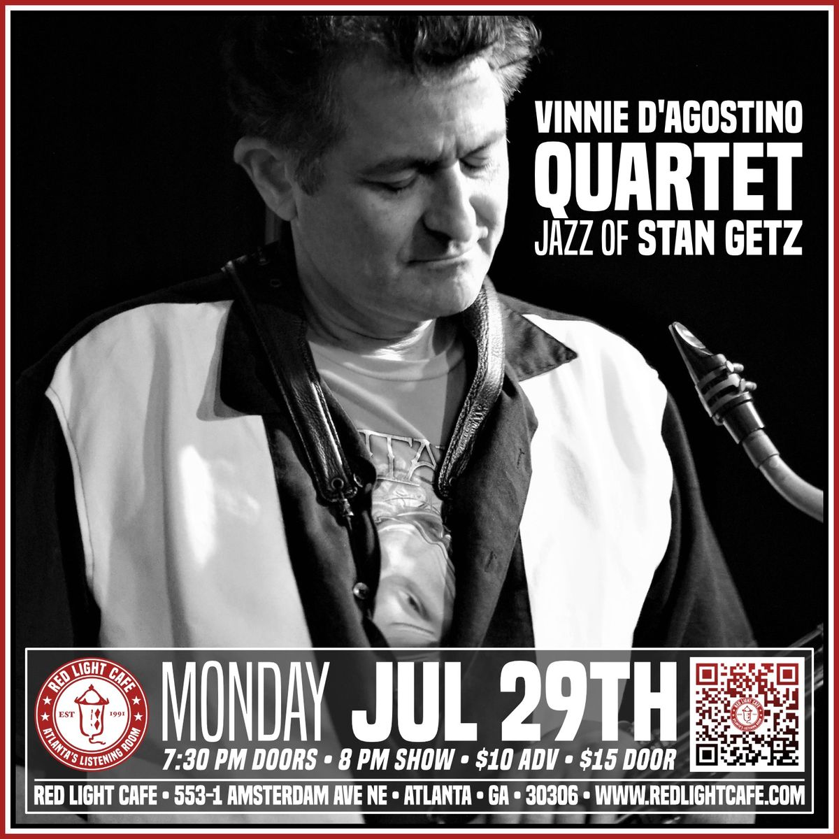 Vinnie D\u2019Agostino Quartet presents Jazz of Stan Getz