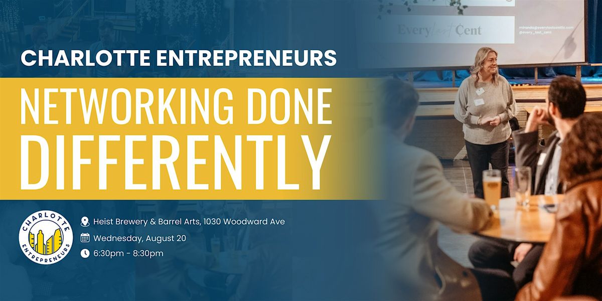 August Networking with Charlotte Entrepreneurs