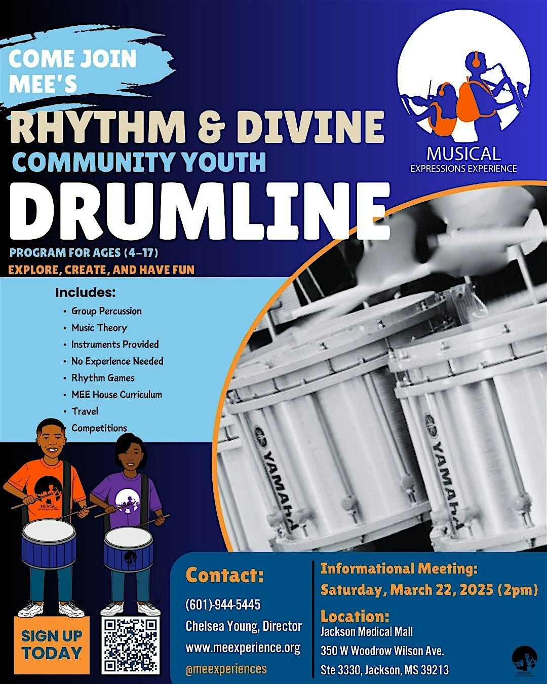 "Rhythm and Divine", Community Youth Drum-line  (Informational Meeting)