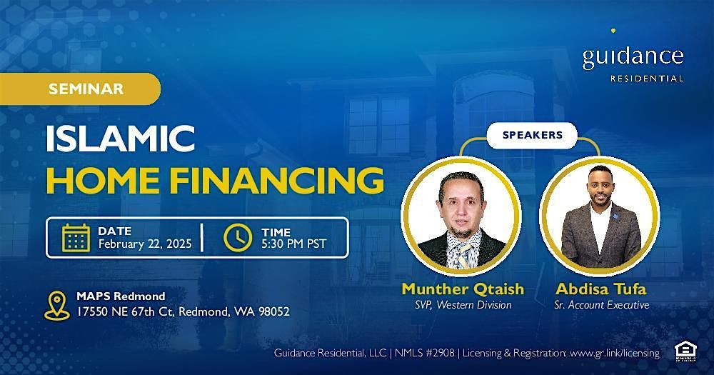 Islamic Home Financing Seminar at MAPS Redmond