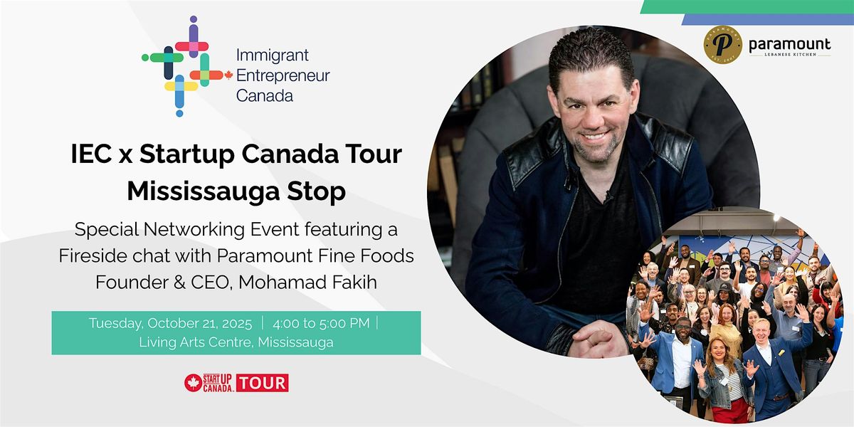 IEC x Startup Canada Tour \u2013 Mississauga Stop