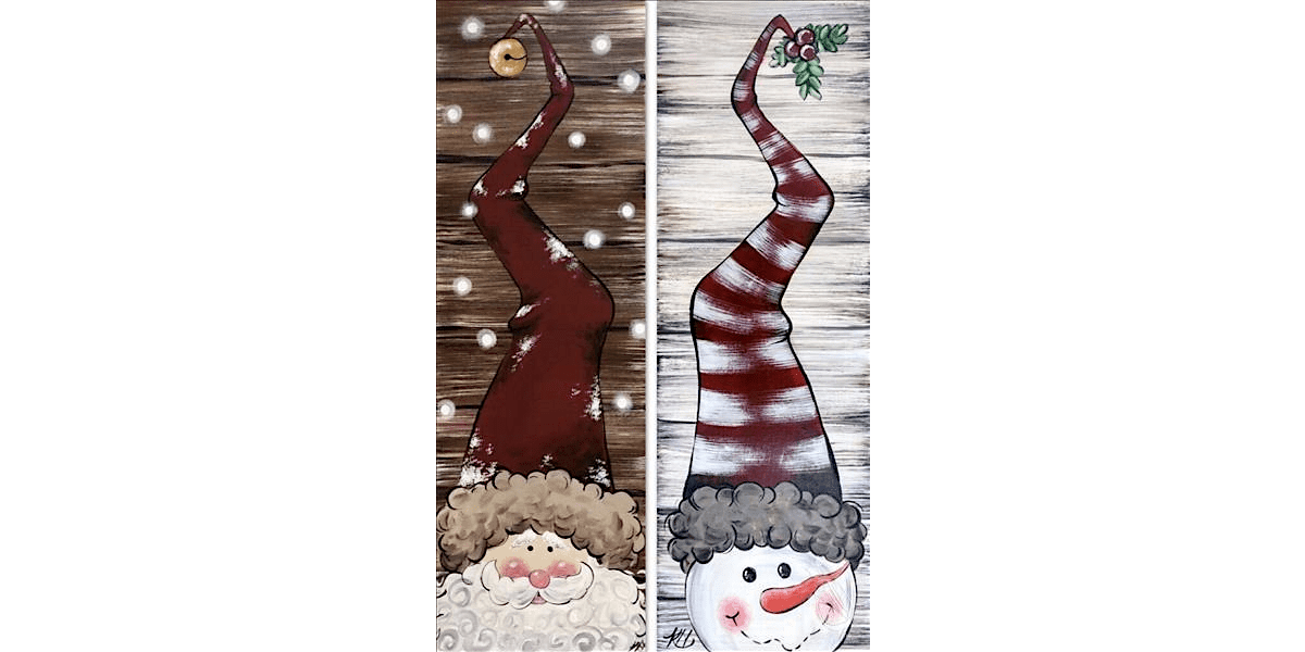 Snowy Santa - Paint and Sip in New Braunfels | Classpop!\u2122