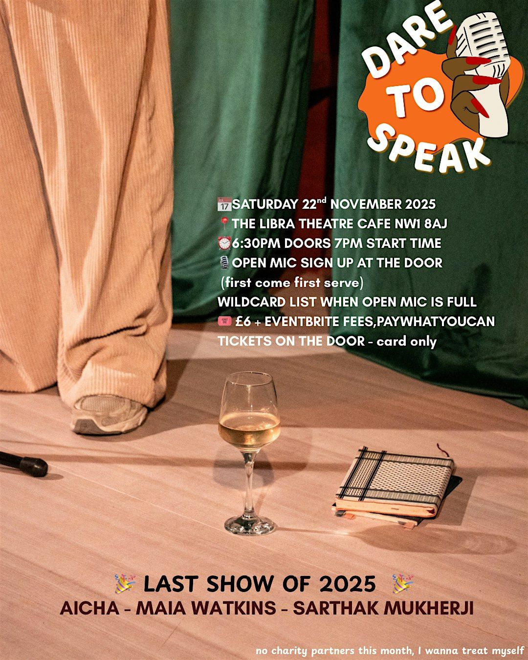 Dare to Speak 9: Last Spoken Word and Poetry Night of 2025