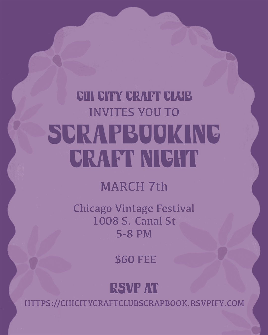 Scrapbooking Craft Night with Chi City Craft Club