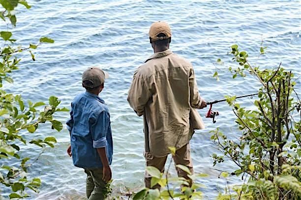 Family Fishing at the Farm