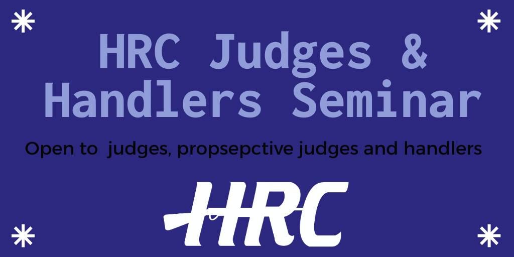 Region 12 - HRC Judges & Handlers Seminar