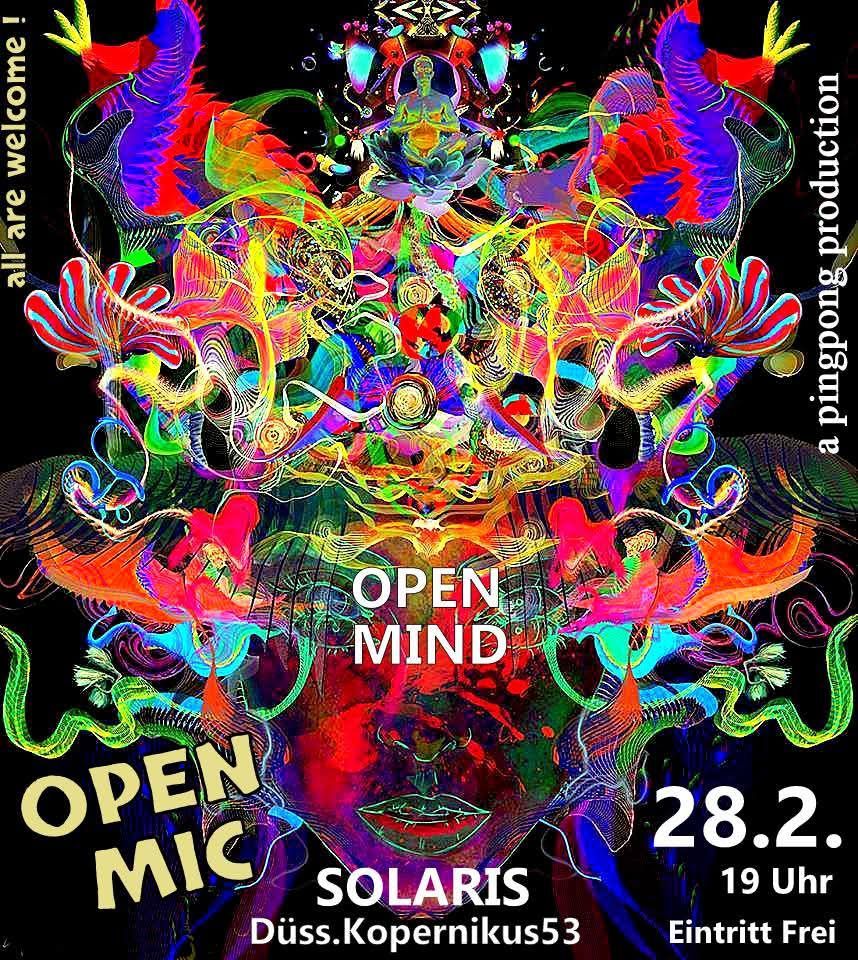 OPEN MIC - OPEN MIND. all arts, all styles\ud83d\ude09