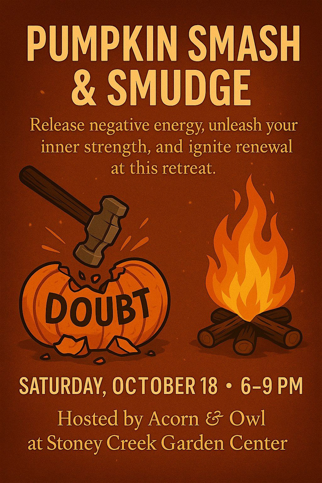 Pumpkin Smash and Smudge