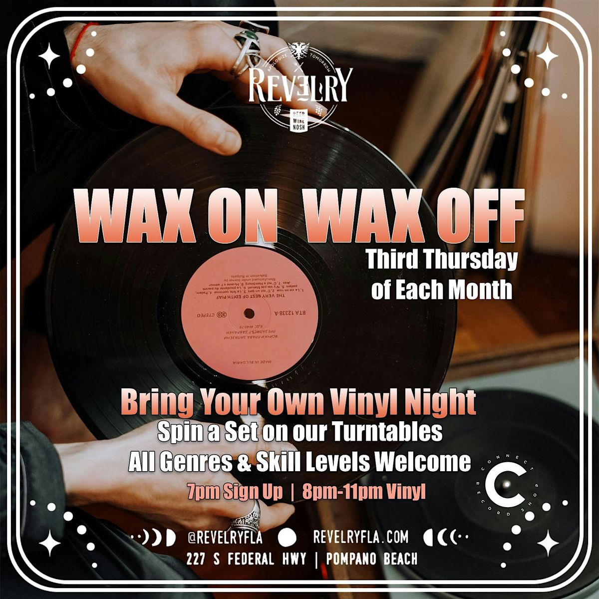 Bring Your Own Vinyl Night - Wax On Wax Off