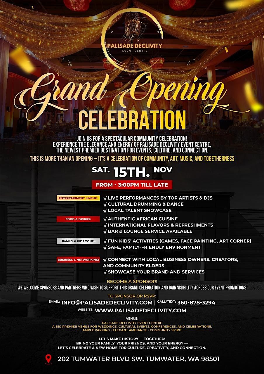 PALISADE DECLIVITY GRAND OPENING & OPEN HOUSE CELEBRATION