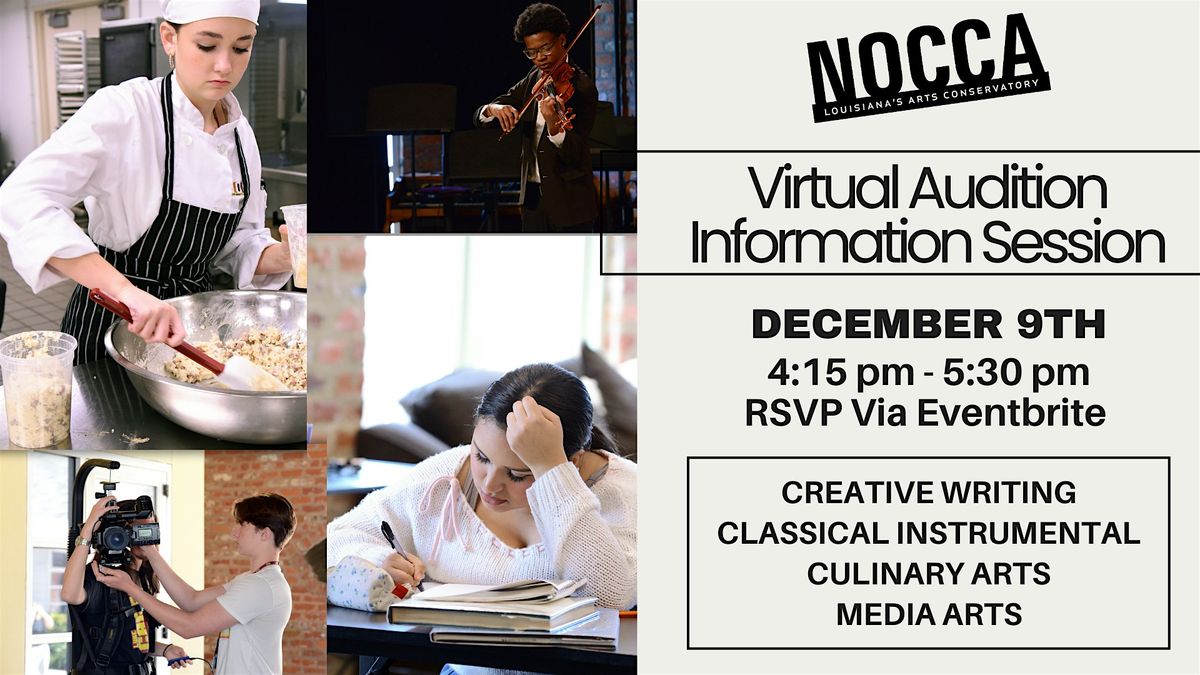 2026-27 VIRTUAL Information Session in CLASSICAL INSTRUMENTAL MUSIC